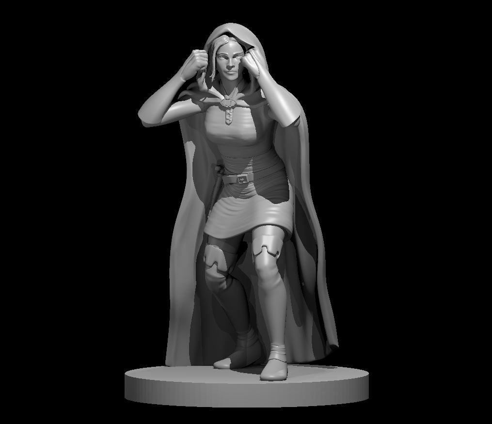 Human Female Rogue - G3DR Miniature D&D